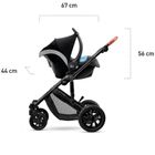 Kinderkraft, Prime, wózek wielofunkcyjny 3w1, Beige