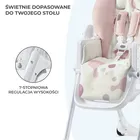 Kinderkraft, Yummy, krzesełko do karmienia, różowe