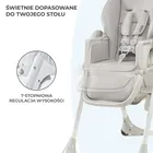 Kinderkraft, Yummy, krzesełko do karmienia, szare