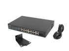 Lanberg, switch, RACK 19" 16X 100MB POE+/2X COMBO GIGABIT, 150W, NIEZARZĄDZALNY, RSFE-16P-2C-150