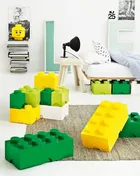 LEGO, Brick 4, pojemnik klocek, zielony oliwkowy