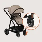 Lionelo, Amber Plus, wózek wielofunkcyjny z fotelikiem, 3w1, Beige Sand