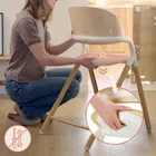 Lionelo, Celia, krzesełko do karmienia, grey wood