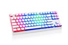 Modecom, Volcano Lanparty, Pudding Edition, klawiatura mechaniczna, biała RGB, niebieski przełącznik