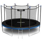 Neo-Sport, trampolina ogrodowa z siatką wewnętrzną i drabinką, 14ft/435 cm