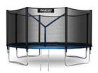 Neo-Sport, trampolina ogrodowa z siatką zewnętrzną i drabinką, 12ft/374 cm