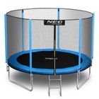 Neo-Sport, trampolina ogrodowa z siatką zewnętrzną i drabinką, 8ft/252 cm