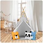 Nukido, namiot tipi dla dzieci ze światełkami, szary