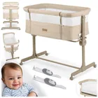 Nukido, NK-243, łóżeczko turystyczne składane, dostawka, beżowe