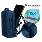 Peterson, plecak podróżny z portem USB, granatowy
