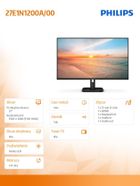Philips, monitor, 27", 27E1N1200A, IPS 120Hz HDMI DP VGA, głośniki