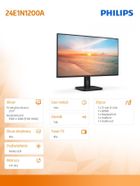 Philips, monitor, LED, 24", 24E1N1200A/00, 120Hz