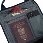 Plecak miejski, granatowo-brązowy, Peterson