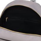 Plecak miejski, szary, skóra ekologiczna, Peterson