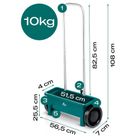 Plonos, siewnik do trawy, nasion, rozsiewacz nawozu, ręczny, 12l, PL-980