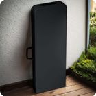 Plonos, zestaw cateringowy ogrodowy składany stół + 2 ławki, czarny, 180 cm