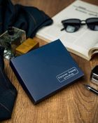 Portfel, niebieski, skórzany, Forever Young