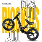 Ricokids, Funnu, rowerek biegowy dla dzieci, czarny