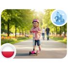 Ricokids, Jelly, hulajnoga 3-kołowa, balansowa, świecąca w ciemności, różowa