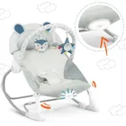 Ricokids, leżaczek bujaczek z wibracją, szary