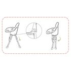 Ricokids, Milo, krzesełko do karmienia ze stolikiem, różowe