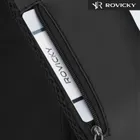 Saszetka na ramię, czarna, skórzana, Rovicky