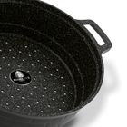 Starke, Brick Marble, garnek do gotowania na parze + nakładki silikonowe, 6.3l