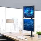 Techly, podstawa pod dwa monitory, biurkowa, pionowa, 13-27", LCD, 10 kg