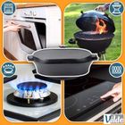 Vilde, Cast Line, brytfanna żeliwna z pokrywką 2w1, 28-16 cm, 1,2 l