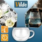 Vilde, szklanki termiczne z podwójną ścianką, do kawy i herbaty, 280 ml, 2 szt.