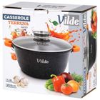 Vilde, Terruna Aroma, garnek ze szklaną pokrywką, granitowy, 28 cm, 5,8l