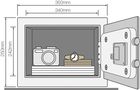 Yale, Medium Electronic Value Safe, sejf podstawowy, YSV domowy