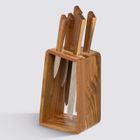 5five Simply Smart, Harmony, zestaw noży z drewnianym stojakiem, 6 elementów