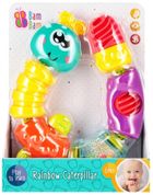 Bam Bam, zabawka sensoryczna, grzechotka, gąsienica