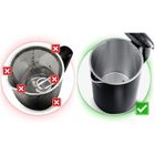 Berdsen, czajnik elektryczny, czarno-srebrny, 1,7l, BD-71