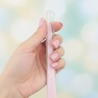 Bocioland, łyżeczka silikonowa, różowa