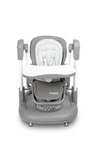 Caretero, Sitron 3w1, krzesełko do karmienia z funkcją huśtawki i chodzika, grey