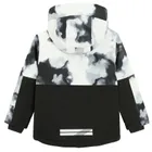 Cool Club, Wodoszczelna kurtka narciarska chłopięca z kapturem, ocieplana, czarno-biała