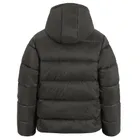 Czarna ocieplana kurtka z kapturem NOWEAR