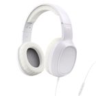 Hama, Fun C, słuchawki przewodowe, nauszne, z mikrofonem, USB‑C, białe