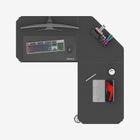 Huzaro, Hero 7.3 Black, biurko gamingowe z regulacją wysokości