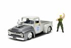 Jada Toys, Street Fighter, 1956 Ford Pick-up, model pojazdu z figurką, 1:24