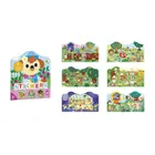 Janod, Ogród, książeczka do wyklejania, z naklejkami