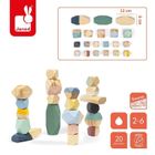 Janod, Sweet Cocoon, drewniane kamyki, 20 elementów