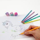 Kidea, kredki i gumki, unicorn, 9 elementów