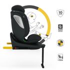 Kinderkraft, I-360 2 Plus, fotelik samochodowy, i-Size, black, 40-150 cm