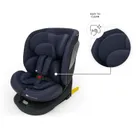 Kinderkraft, I-Grow 2 Plus, fotelik samochodowy, i-Size, navy, 40-150 cm