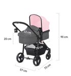 Kinderkraft, Juli, wózek wielefunkcyjny 3w1, Gray