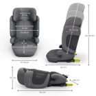 Kinderkraft, XPAND 2 PRO, i-Size, fotelik samochodowy, rocket grey, 100-150 cm