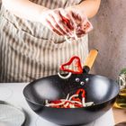 Kinghoff, wok z pokrywą, z powłoką marmurkową, 30 cm, kh-1984